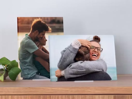 Portarretratos de acrílico con foto
